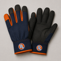 Handymans London Professional Work Gloves – Navy, Black & Orange Grip Gloves