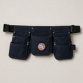 Handymans London Professional Multi-Pocket Tool Belt – Navy Blue & Orange Utility Pouch Belt