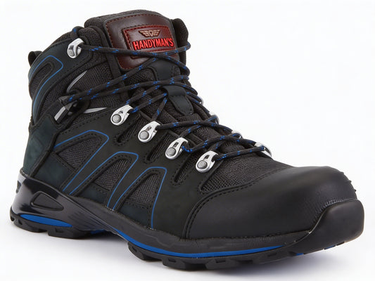 Handyman's Steel Toe Safety Work Boots – Anti Slip Durable Construction Boots