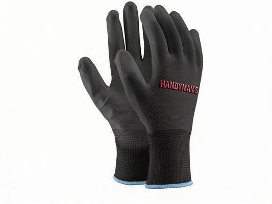 HANDYMAN’S Black Nitrile Work Gloves – Anti-Slip Grip